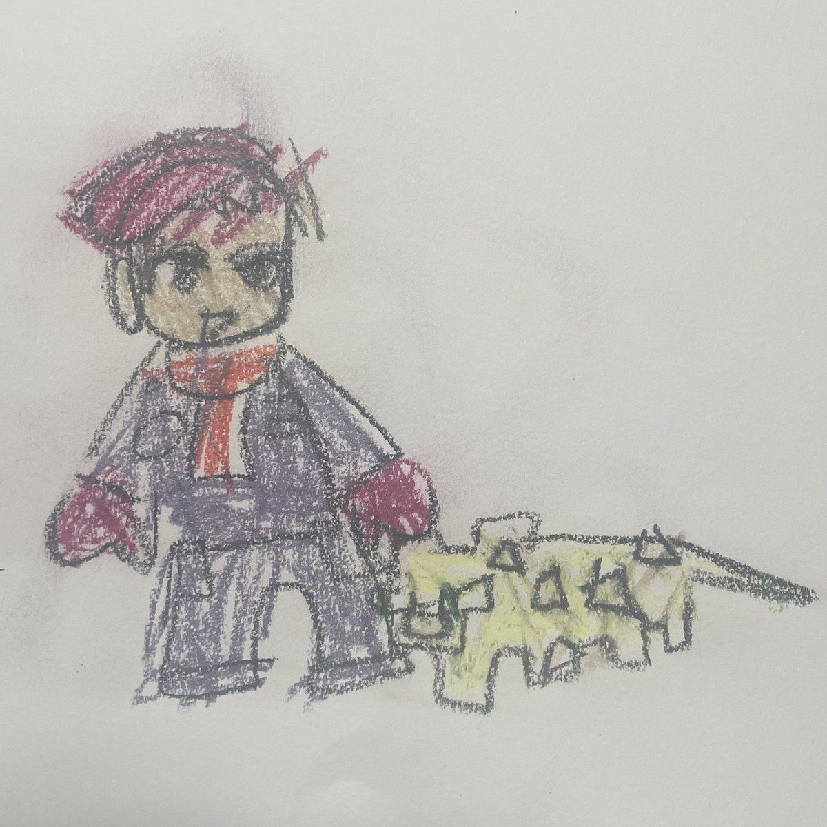 oh my god I found the sketchbook I’m genuinely crying a little it’s ocelot and a minecraft ocelot. this is so peak.
