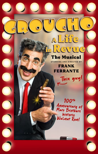 #GGACPALERT Our friend and podcast guest FRANK FERRANTE will be presenting GROUCHO: A Life in Revue on the main stage at @WalnutStTheatre from 2/13 through 3/10! For tix and info: bit.ly/4801U9S @EveWithGroucho @Franksantopadre