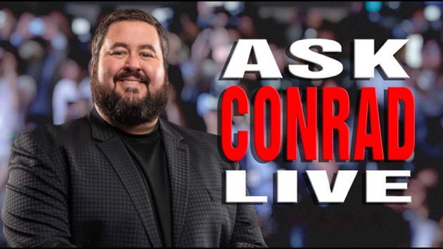 adfreeshows's tweet photo. 24 hours from now we’ll be chatting LIVE with The Podfather! Bring your questions and hot takes. #AskConrad https://t.co/pd1NcuPH2K