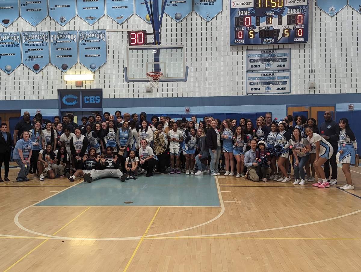 Honored to have been able to walk Aastha and Karon out for staff appreciation <a href="/Cburg_Coyotes/">Clarksburg HS 🐺</a>