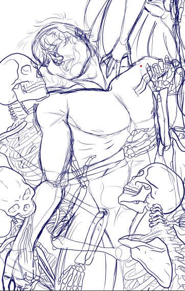 HijinksHandbook's tweet photo. Gonna keep the Bone Train rolling on the piece I've been working on! Come drop your bone jokes in chat!

https://t.co/3qnIDFOzAr

#art #chill #stream #DnDcharacter #characterdesign #spooky #gothic https://t.co/koMMm6Ncn3