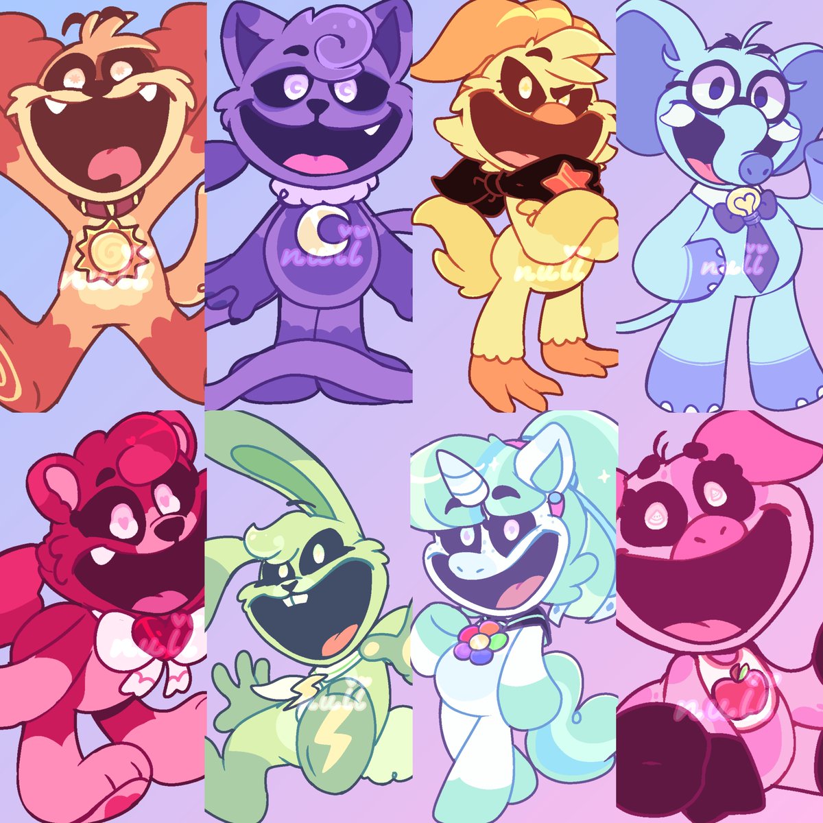 I love how they made their smiling critters designs! Their so