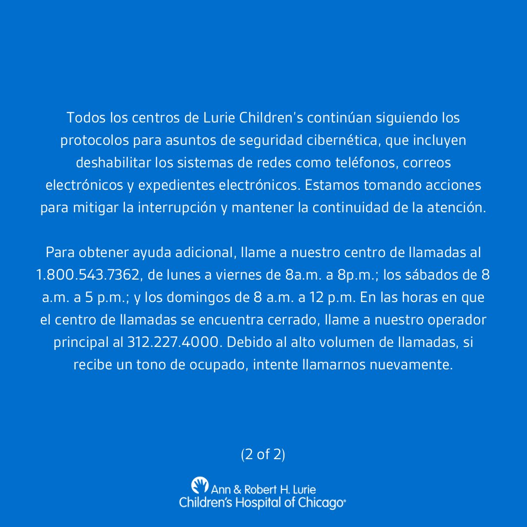 Reposting for better readability and with the addition of the Spanish language version. 

For more information, please visit luriechildrens.org/en/cybersecuri….