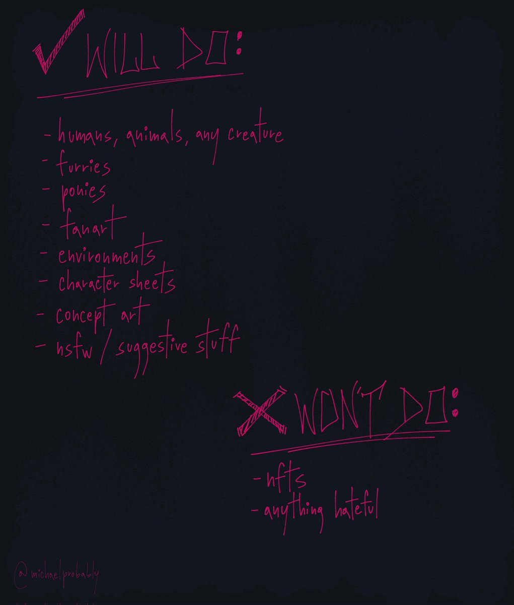 michaelprobably's tweet image. c0mmission sheet update‼️
dm if interested! rts are very appreciated :--)