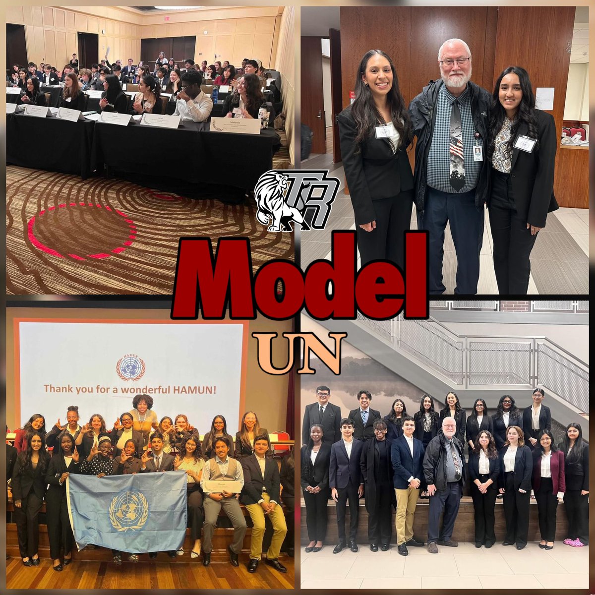 Shoutout to Mr. Self, sponsor of our Model UN club, and co-presidents Mahek Charania and Andriana Cantu for their dedication and leadership! 🌍👏 #ModelUN #Leadership #RandleHS 📚