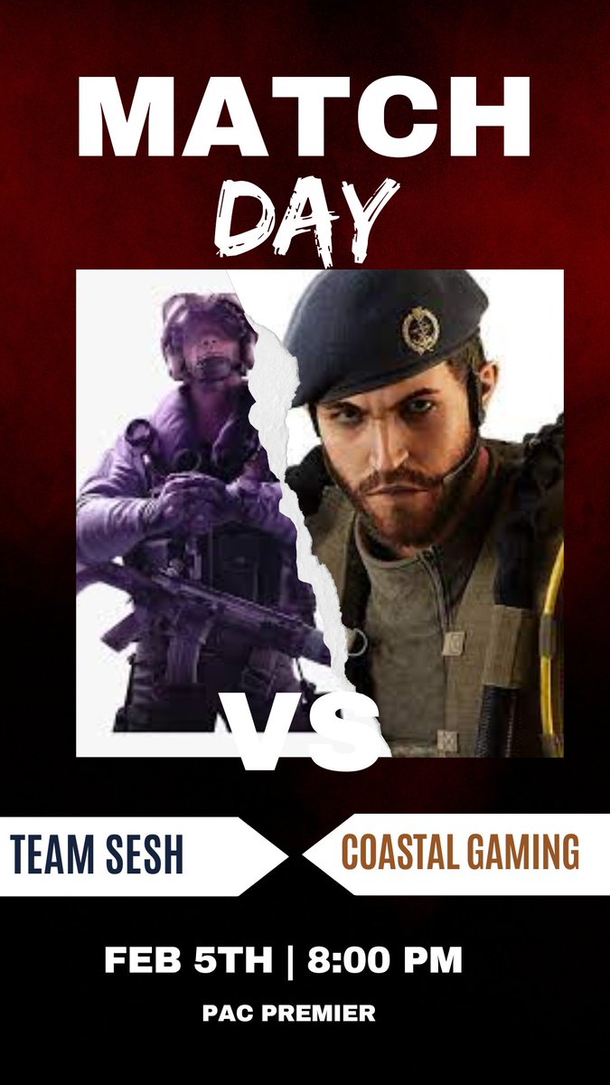 glitter_whiskey's tweet photo. 🔴Live at 8 PM
✅#CoastalGaming
✅#TeamSesh
✅@PACeventsgg
It's a barn burner for these best of ones!
Come Hang for match number two of four!
https://t.co/KmbOfxRcqT
#SDS #SGC #RainbowSixSiege https://t.co/a33DtAAGCU