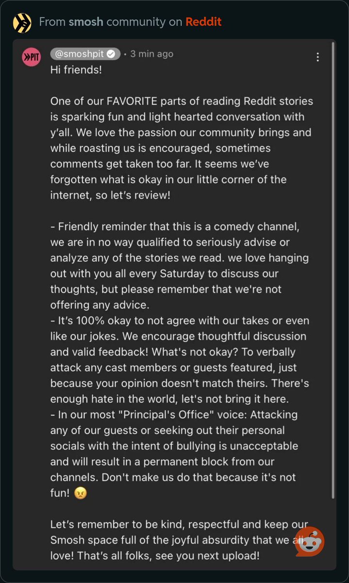 HORRORGENRES's tweet photo. Really? You can put out a statement about the takes on the latest reddit stories but not when fans found out a supposed guest was racist, when fans called out the smosh insta account deleting comments about palestine? when fans were calling out noah’s zionism? REALLY? @smosh https://t.co/oeh4L0sSnv