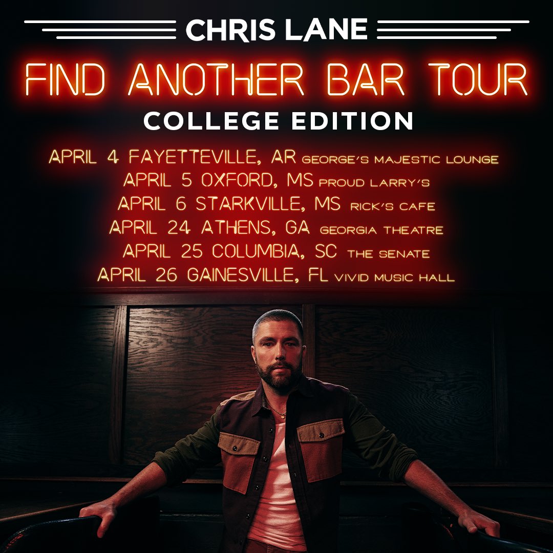 Added 3 dates to the Find Another Bar Tour: College Edition. 🙌🏼 Tickets go on sale this Wednesday, February 7th @ 10am local.