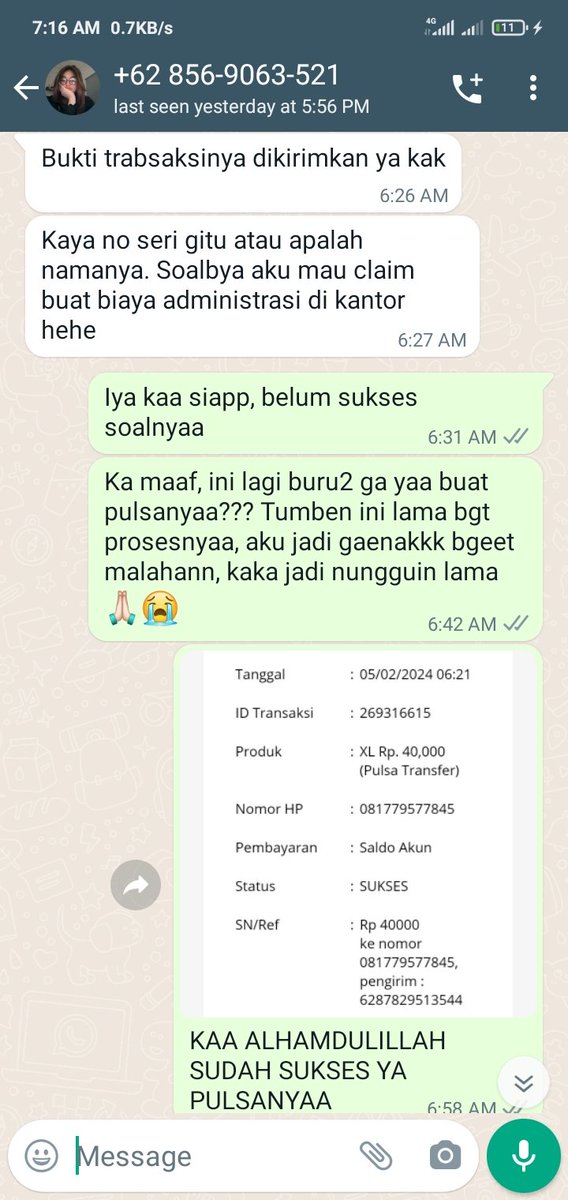 citybomm's tweet photo. Awal-awal masih fast respon, tapi setelah pulsanya masuk ni orang banyak alasan buat bayarrr. Udah beberapa kali aku kasih kelonggaran buat bayar tapi tetep aja tuh bohong terus. Jujur awalnya aku berniat baik buat bantu, siapa tau dia emg butuh bgt, tapi malah diginiin :((( https://t.co/uR1DQuA8EF