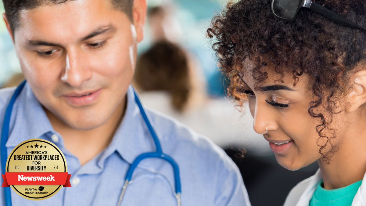 Dignity Health has been named <a href="/Newsweek/">Newsweek</a>'s America's Greatest Workplaces 2024 for Diversity, highlighting our commitment to the overall well-being of our employees. By fostering diversity, we can better meet the needs of the diverse communities we serve. dignityhlth.org/494JW7l