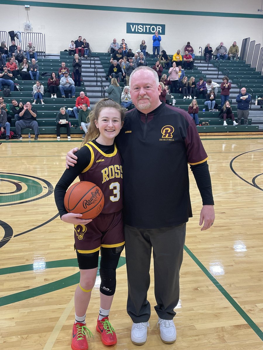 Lanie Lipps has just become the career leader in 3 pointers made at Ross High School!  #GoRAMS <a href="/RossRams1/">Ross High School</a> @BCHSSReport <a href="/SWBLSPORTS/">Southwestern Buckeye League</a> <a href="/RossLadyRamsBB/">RamsGirlsBasketball</a>