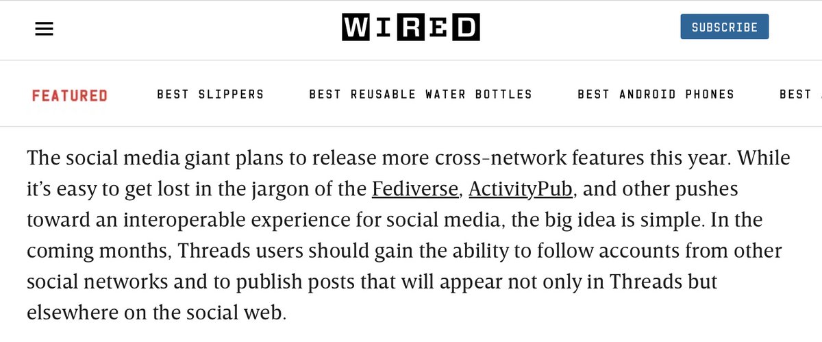 Can’t believe people still use this app. Only making a brief visit for weather emergency updates. In any case, decentralized social media at scale is coming thanks to Meta/Threads. This is the way forward… wired.com/story/meta-thr…