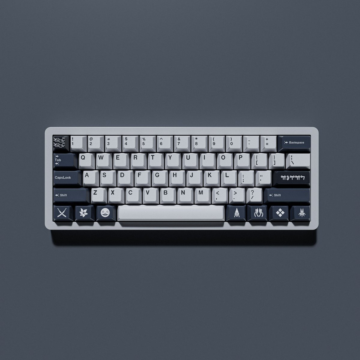 _notrose's tweet photo. nier: become as keyboards edition https://t.co/XtLavIWlno