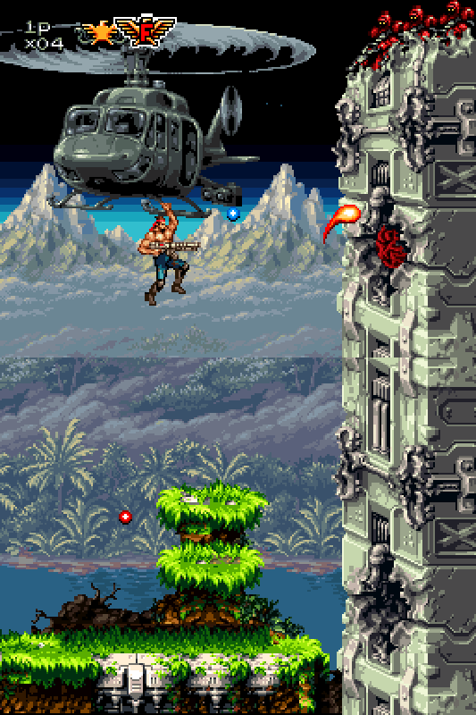 BuscandoElWarp's tweet photo. El juego del día: #Contra4 (#NDS)
Creador: #WayForward 2007
Dos años después de lo ocurrido en Contra III, el enemigo alienígena Black Viper (hermana de Red Falcon) comanda una nueva invasión en Galuga Nueva Zelanda, solo unos soldados pecho descubierto pueden salvar a La Tierra. https://t.co/5nzblu5RPp