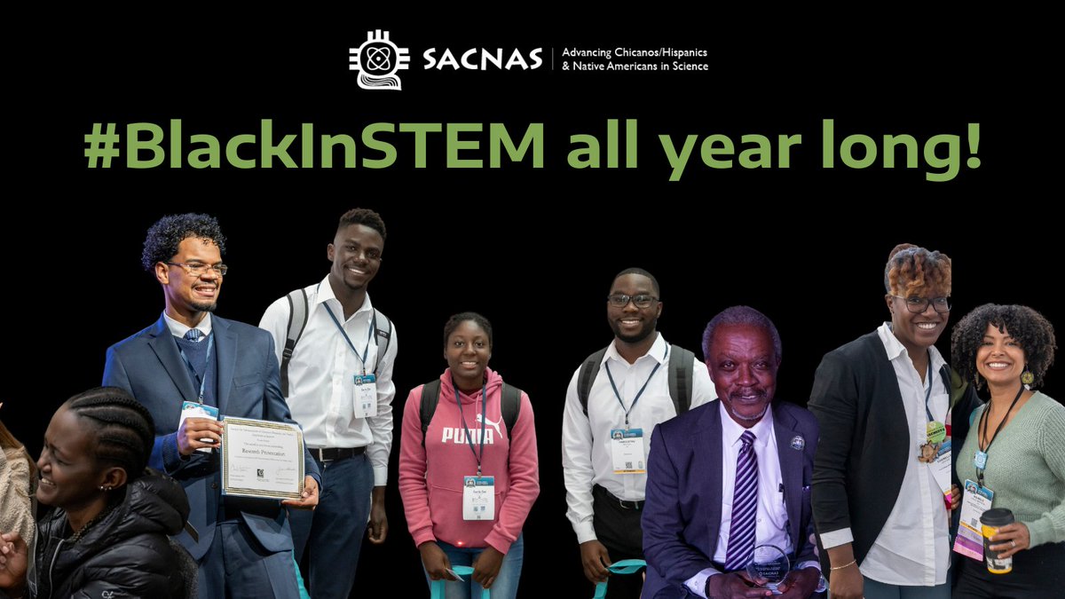 This #BlackHistoryMonth we honor the enduring accomplishments and contributions made by activists, scientists, and you - our fellow Sacnistas!   

Join us by tagging or sharing your #BlackInSTEM role models, heroes, and organizations!