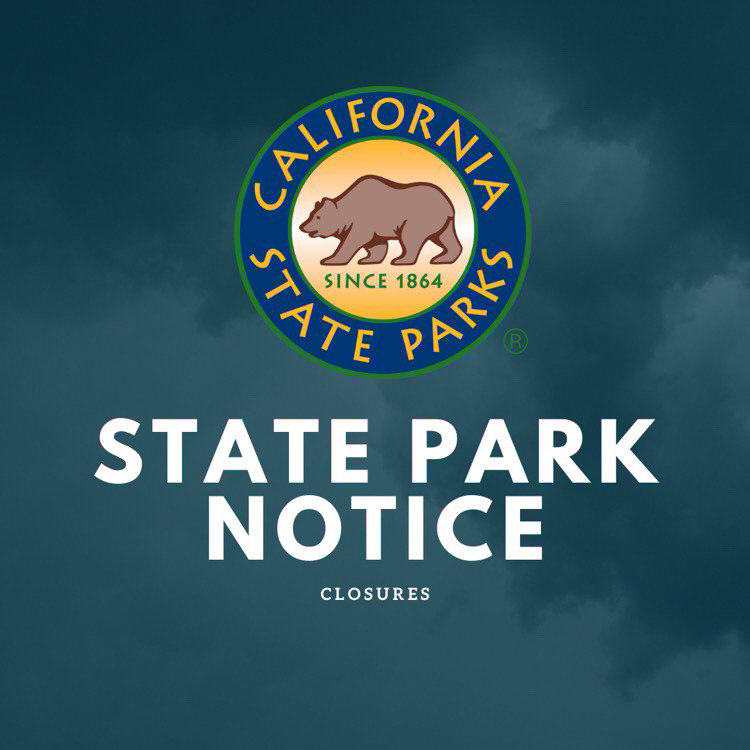 🚨ATTENTION: CLOSURES🚨

- Bolsa Chica
- Crystal Cove
- Doheny SB

We advise everyone to stay clear of the water and watersheds at this time.

Please check parks.ca.gov/incidents for up to date information regarding storm damages.

We thank you for your cooperation!
