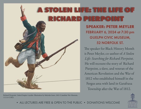 #RichardPierpoint presentation #Guelph Civic Museum
Feb. 6, 7:30