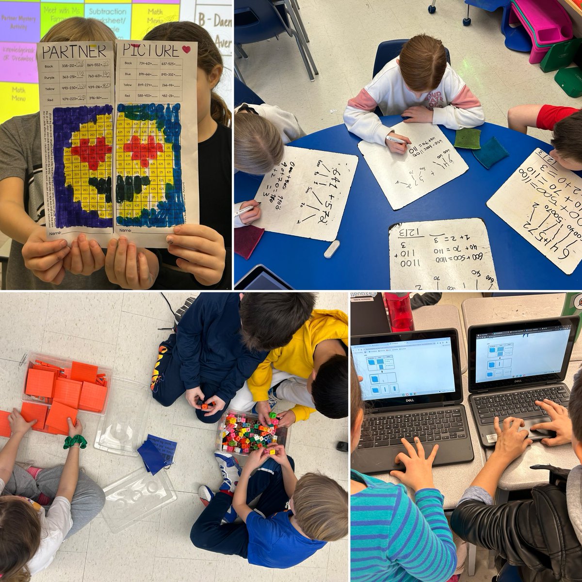msfarronato's tweet photo. Getting to know my new “mathematicians” with addition and subtraction centres! #welovemath @CHNortonHDSB https://t.co/Uas45gNdve