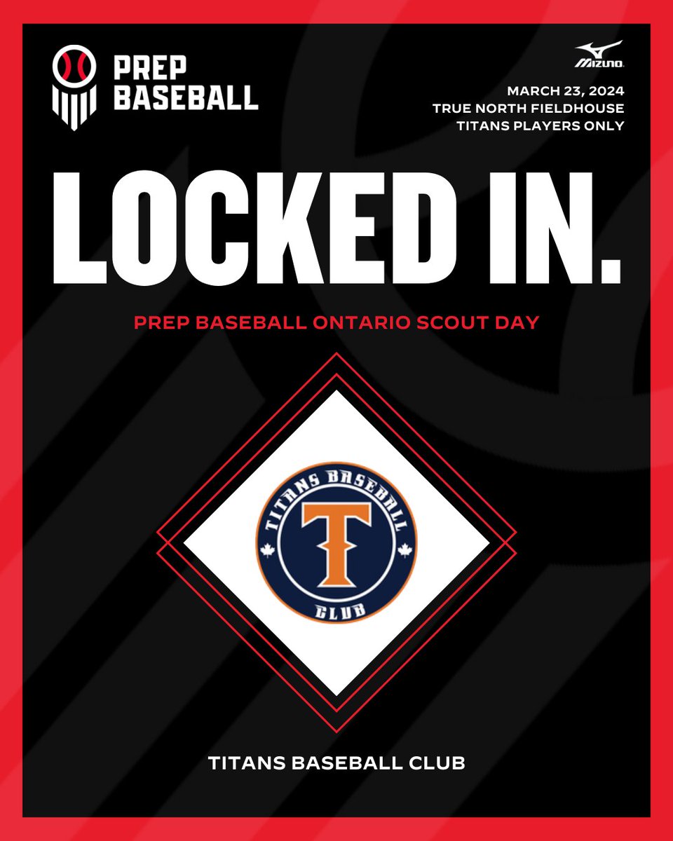 🇨🇦𝐓𝐈𝐓𝐀𝐍𝐒 𝐒𝐂𝐎𝐔𝐓 𝐃𝐀𝐘🇨🇦 🗓️ Saturday, March 23 📍 True North Fieldhouse 👤 Titans Players Only 💻 TrackMan/Swift Register today➡️ loom.ly/8vDBauo