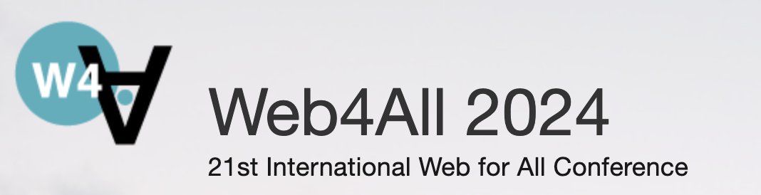 NEW DEADLINE for #W4A!
Paper abstracts: 14 Feb. 2024 Wednesday
Full submissions: 19 Feb. 2024 Monday
w4a.info/2024/call-for-…

We  have realized that our current deadline coincides with Chinese New  Year. To alleviate any inconvenience, we have decided to extend the  submission