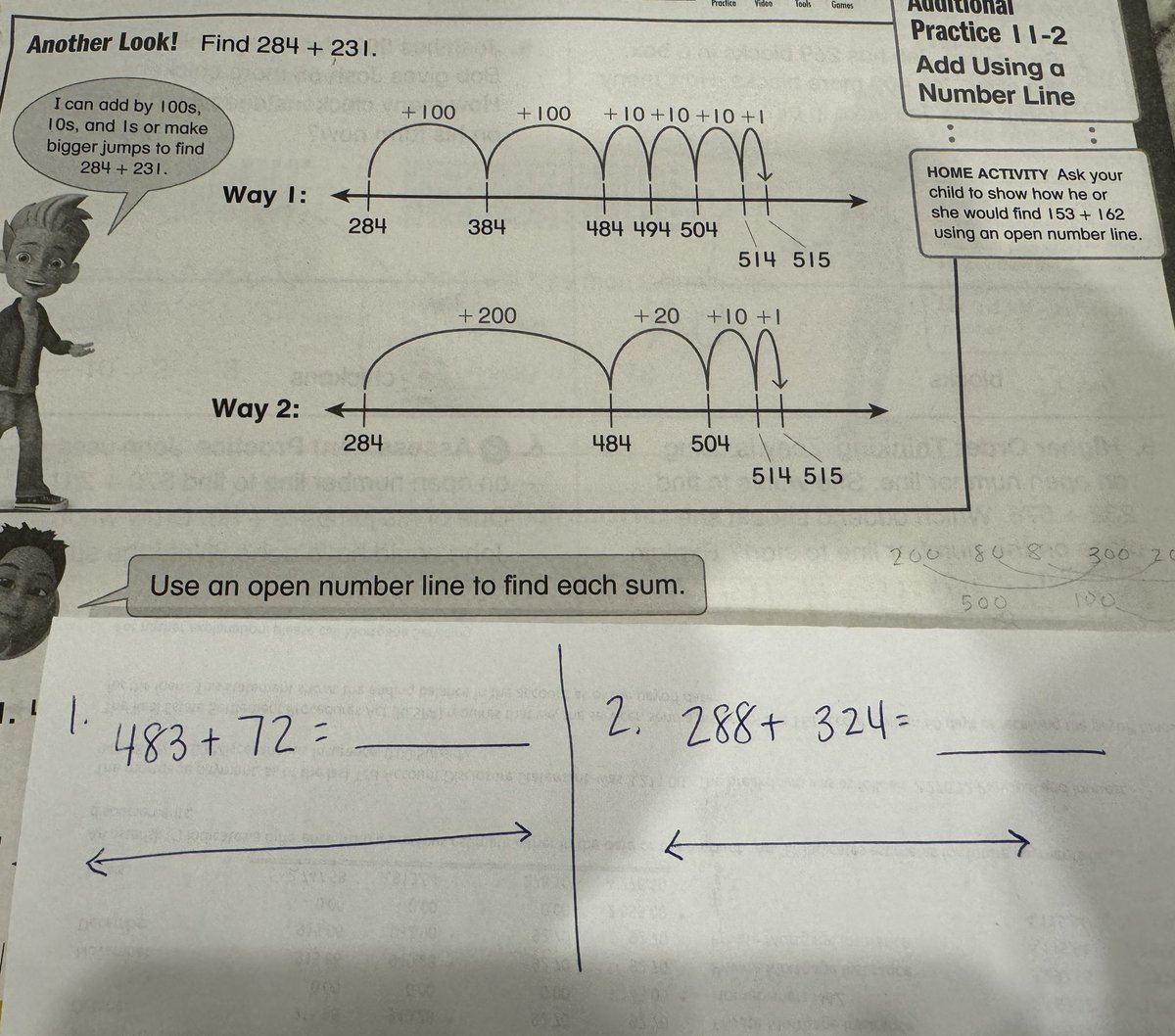 kaitymidiri's tweet photo. Textbook companies- did you ever teach children? Why make things so abstract when they don’t need to be. Jumping on a number line is abstract. Number bonds are not.  @gregtangmath https://t.co/CH42Huaut6