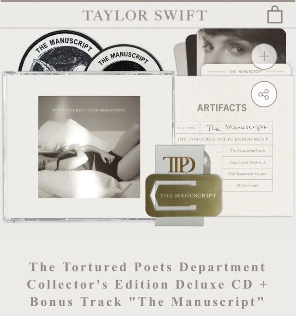 after careful consideration i’ve decided to do a ttpd collector’s edition cd giveaway!! i snagged one last night but i don’t collect cds so i figured i’d take the opportunity all you have to do is -follow -like & rt!! open internationally 💭🏛️🖋️💌 #THETORTUREDPOETSDEPARTMENT