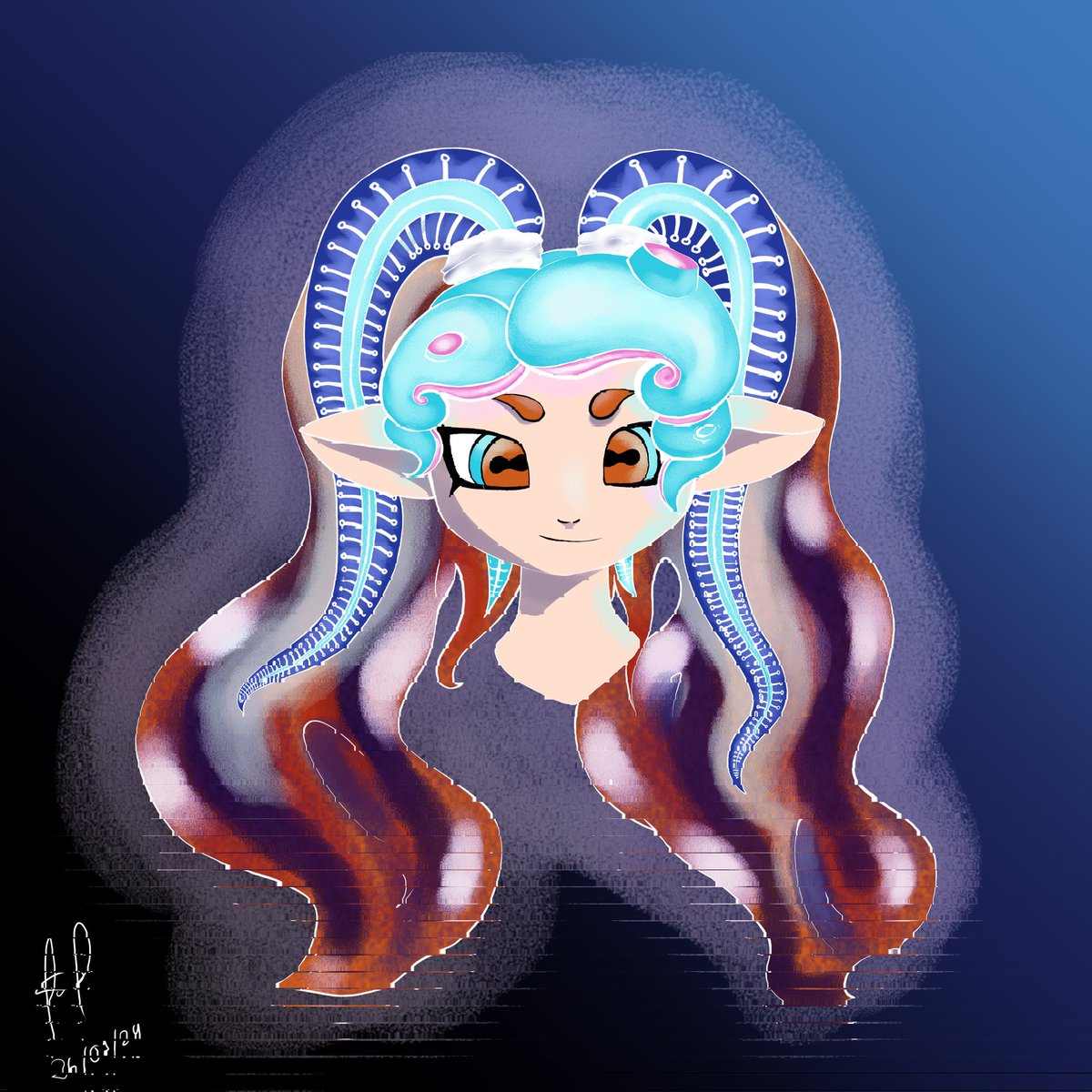 fox_qf's tweet photo. Splatoon OC 🥰 still doesn't have a name, but she's cute!
#splatoonart #splatoon3 https://t.co/qDBtKJNPAL