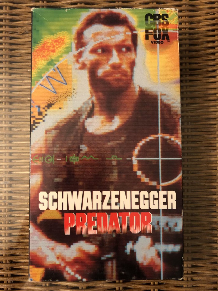 Predator original VHS cover #Schwarzenegger #RIPCarlWeathers