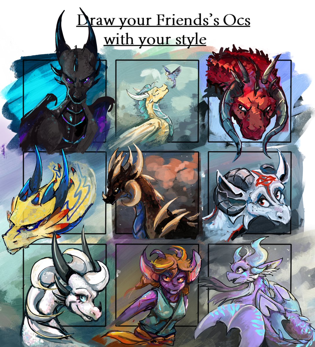 This was a nice challenge, characters were selected from people in my discord server!