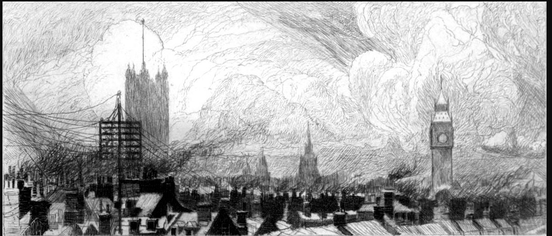 NinaAntonia13's tweet photo. 'He who adventures in London has a foretaste of infinity. There is a region beyond Ultima Thule' (Arthur Machen @silurist) If only it were true although Machen's ineffable city still manages to survive in odd nooks &amp; crannies that developers have forgotten. (art William Hyde) https://t.co/Wy5CkoH7bT