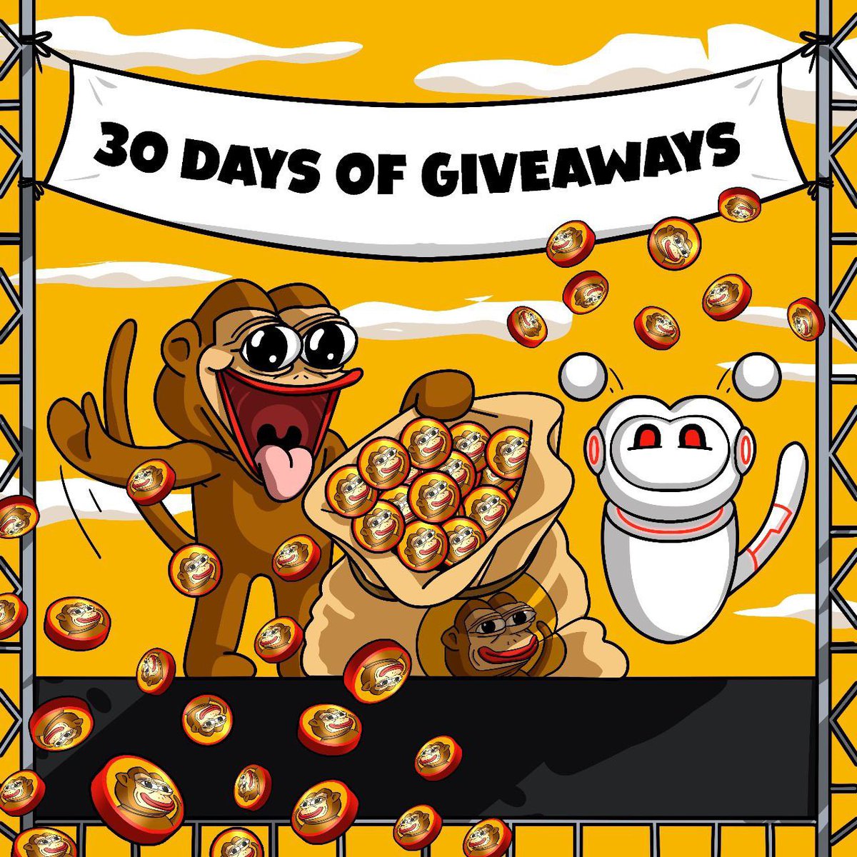 DAY 2 of 30 DAYS of #GIVEAWAYS

Ponke and <a href="/memetrendbot/">MEMETREND | by Ponke</a> are giving away $300 of $BLOCK token 

For all the #BLOCKBUSTER fans here’s how to enter. 

👾LIKE +RT + TAG 3 DEGENS 
👾FOLLOW <a href="/memetrendbot/">MEMETREND | by Ponke</a> 

Wait 24 hours for winner 🏆