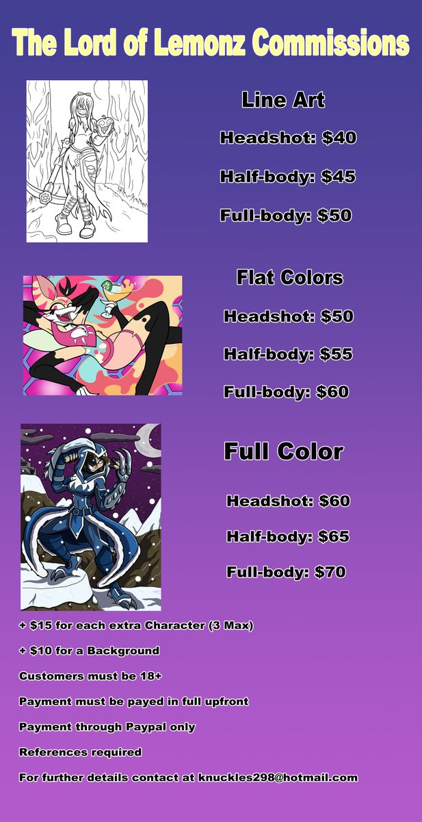 SOScomics's tweet image. New Year, and a new update on C0mmission prices.