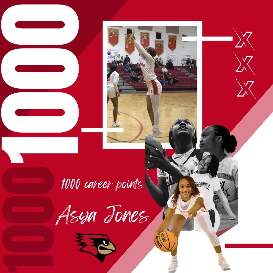 In our district game tonight I scored my 1000th point! 

I would like to thank everyone that has been supporting me and pushing me to be the best that I can possibly be. 

<a href="/CoachPatrece/">Patrece Albertie</a> 
<a href="/CoachLandoOTOD/">Rolando Phillips</a> 
<a href="/hunterkeithl/">Keith Catfish Hunter</a> 
<a href="/FSCJWBB/">FSCJ Women’s Basketball</a> 
<a href="/OspreyWBB/">UNF Women's Basketball</a> 
<a href="/AverettWBB/">AU Women’s Basketball</a> 
<a href="/FAMU_WBB/">Florida A&M Women’s Basketball 🏀</a>