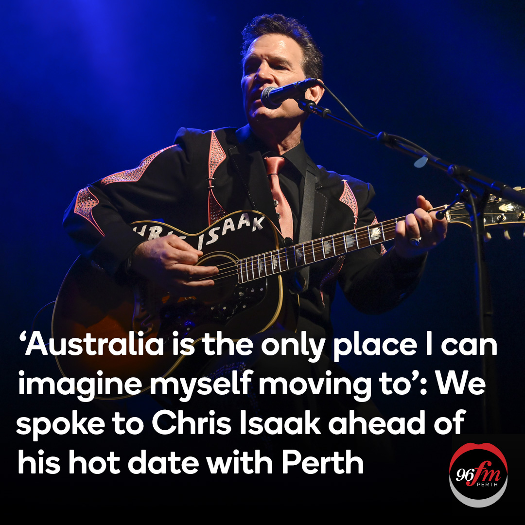 Half his band are married to Australians, so it's not such a long shot 🤠 | 🎧 Listen here! >> bit.ly/3HPkFSQ #clairsyandlisa @ChrisIsaak #perth