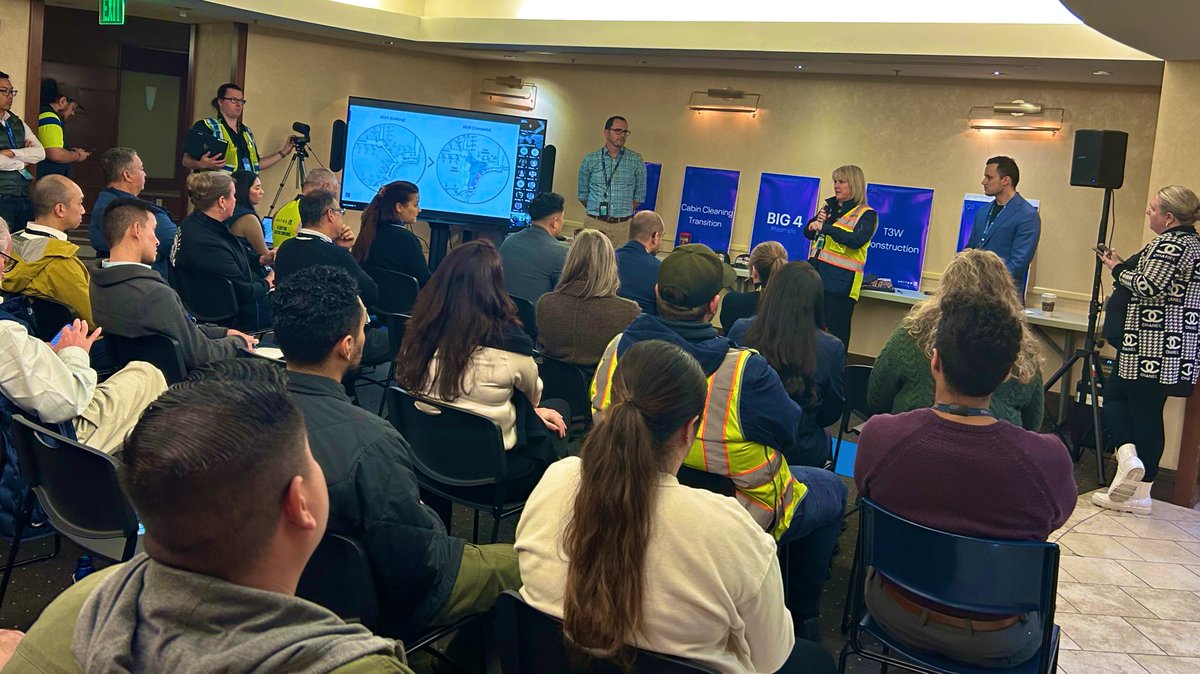 Very educational #United ✈️ SFO Town Hall today with @Auggiie69 and the Team highlighting all our future growth @flySFO 💙 Connecting people, Uniting the 🌎 and doing it safely 👍👍 @Jmass29Massey @jacquikey @DJKinzelman #beingunited