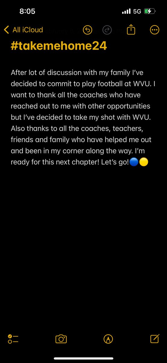 100% Committed! Lets Work! #takemehome24🔵🟡 <a href="/CoachChadScott/">Chad Scott</a> <a href="/mhscoachsherman/">Coach Sherman</a> <a href="/CoachTylerAllen/">Tyler Allen</a> <a href="/coachdavewalker/">David Walker</a> <a href="/RecruitMHSFB/">Martinsburg High School Football Recruiting Page</a> <a href="/_GranthamMHS/">Michael Grantham</a> <a href="/WVUFBRecruiting/">West Virginia FB Recruiting</a>