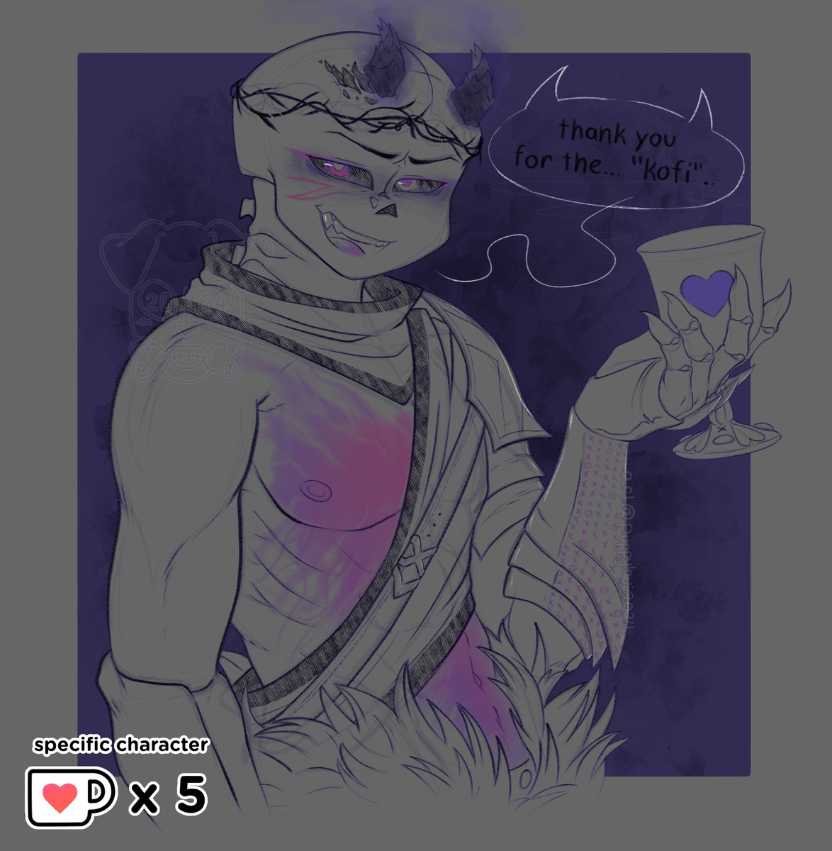 A ☕ for UncagedDuchess.               
Thank you for the support!                              

If you would like a sketch like this, check out my ☕!
ko-fi.com/puppylavi
