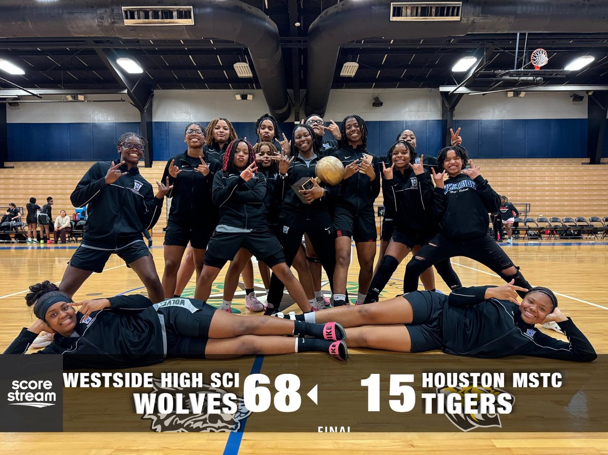 WestsideWBB's tweet image. Presenting your undefeated, back to back 18-6A Champs!!! #AFAT #OnePackOneGoal 🐺🏀🐺🏀