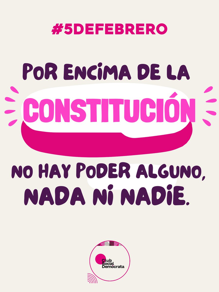 “Defender a la Constitución es defender al pueblo mismo, aunque no siempre se quiera atender así'. Ministro Alberto Pérez Dayán.

 #5DeFebrero #DíaDeLaConstitución #CSDMx