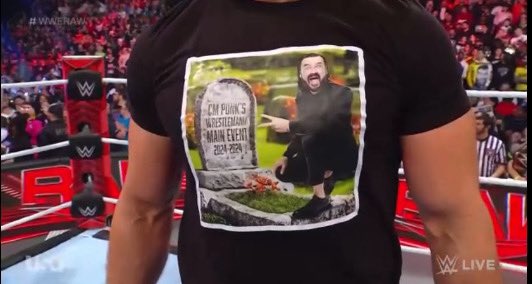 PublicEnemiesHQ's tweet photo. DREW MCINTYRE PUT THE MEME ON A SHIRT LMAOOOOOO 😂😂😂 A PLAYER HATER LEGEND #WWERAW https://t.co/OjAWt5b2GO
