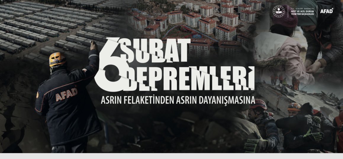 🗓️ 6 Şubat 2023
🕟 04:17

📍Asrın Felaketi, 6 Şubat Kahramanmaraş merkezli depremlerde kaybettiklerimizi rahmetle anıyoruz. 

📍Asrın Felaketinden, Asrın Dayanışmasına.

Kahramanmaraş
Hatay
Adıyaman
Osmaniye
Gaziantep
Şanlıurfa
Malatya
Diyarbakır
Adana
Kilis
Elazığ