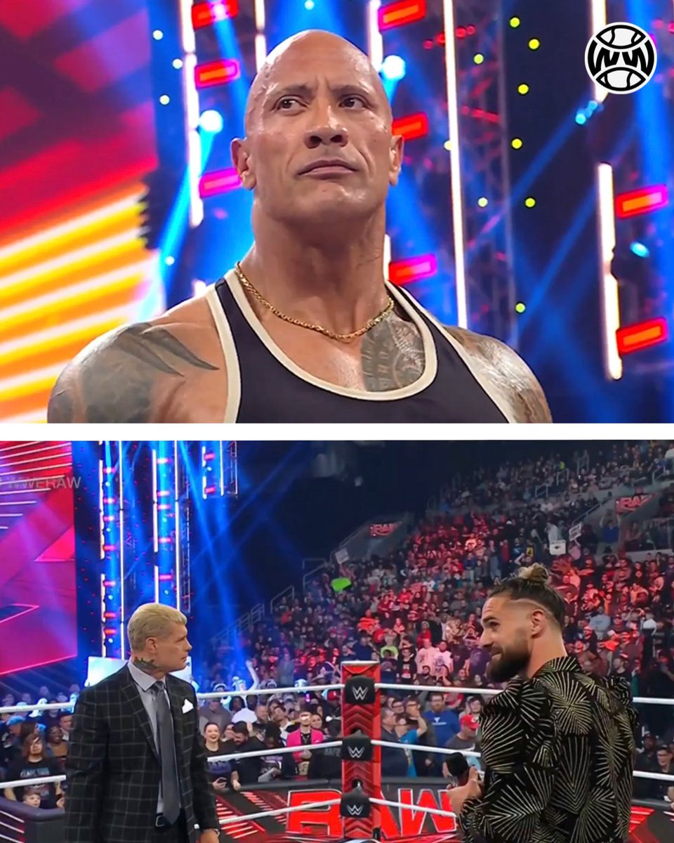 WrestlingWCC's tweet photo. WWE fans have appeared to fully turn on The Rock 

Several “Rocky Sucks” chants and booing of The Rock took place on Raw https://t.co/N75AXbs80D