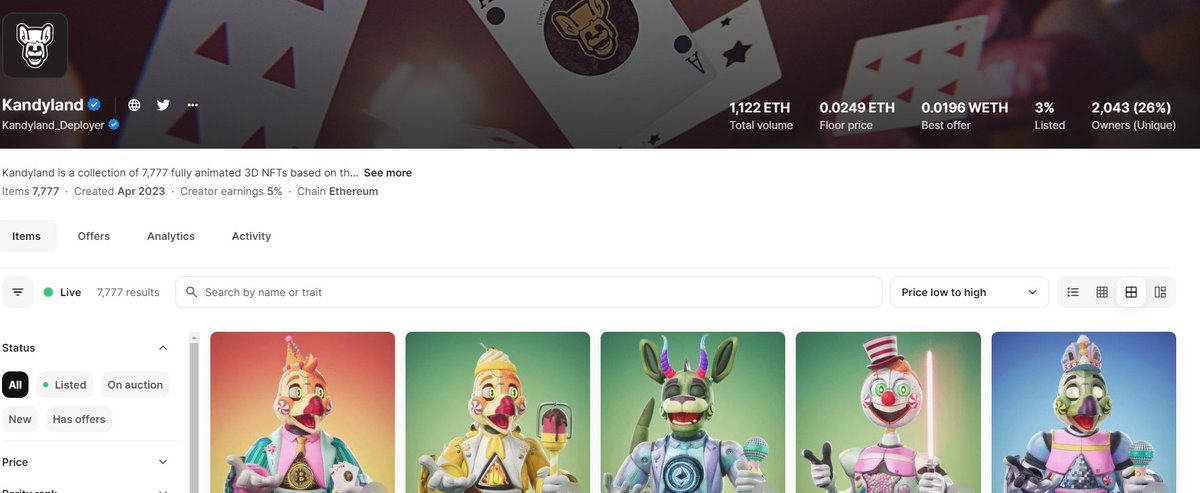 The great web3 lie is that you need the twitter community to believe in your company to succeed. 

not true. 

Here's a web3 company called <a href="/kandyland_io/">Kandyland</a> and they have NFTs. 

NFT price is not equal to success