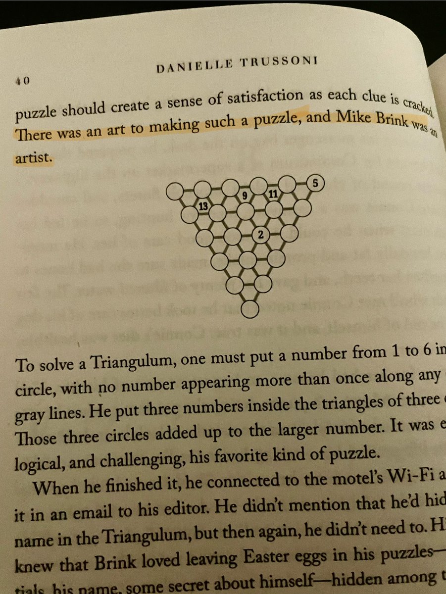 DaniTrussoni's tweet photo. "There was an art to making such a puzzle, and Mike Brink was an artist."🧩🎨
The puzzles you'll find in my forthcoming novel #ThePuzzleBox were designed by Wei-Hwa Huang and Brendan Emett Quigley, the REAL puzzle masters. https://t.co/jdfrXbJSPG