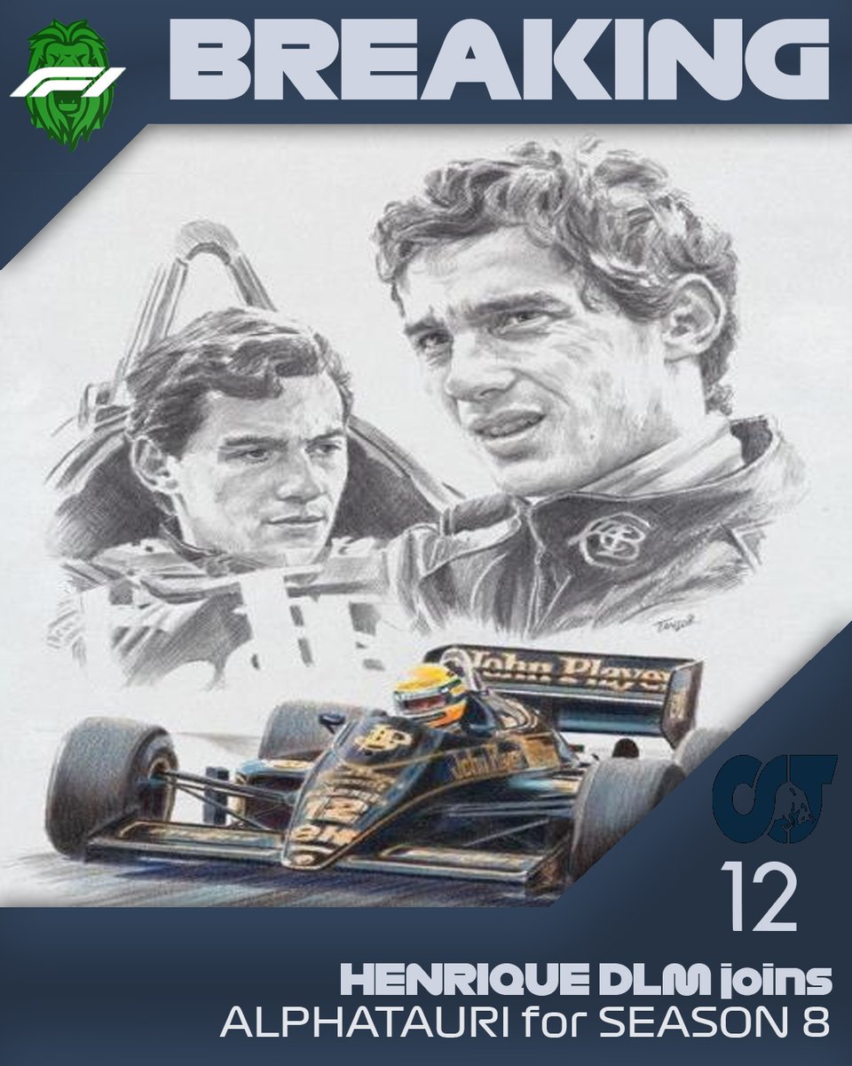 F1ttXbox's tweet photo. Nosso primeiro campeão da @F1ttLightsXbox volta para o grid após uma temporada difícil.

@HenriquedlMend2 assume o assento deixado pelo rebaixado @jaoogarrix na Alphatauri, buscando colocar a equipe de volta nos trilhos, que se perderam desde a Season 3

Vejamos se é possível https://t.co/XmhfDmeROs
