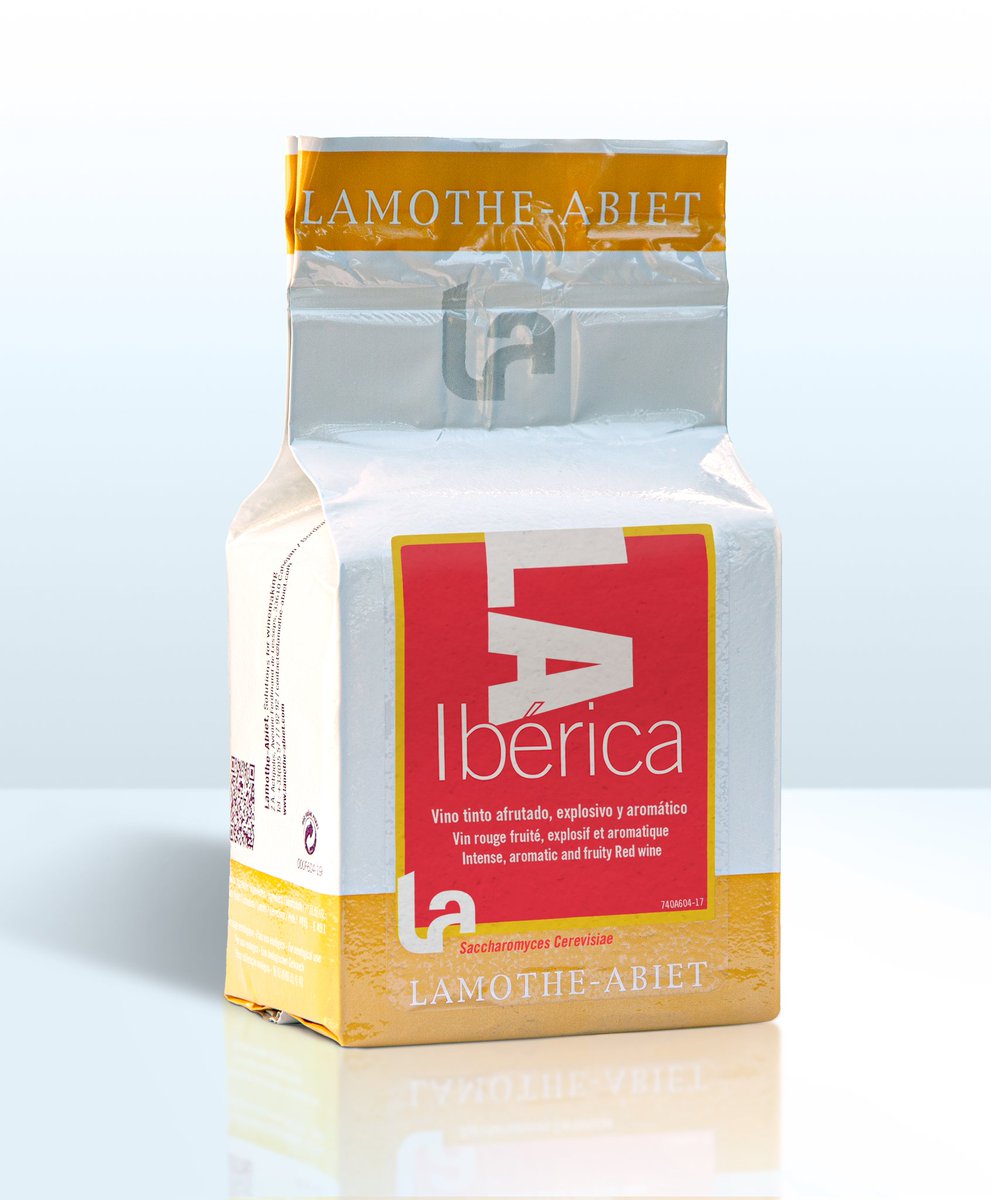 L.A. IBÉRICA
Levaduras secas activas - Saccharomyces cerevisiae

L.A. Ibérica es una levadura ideal para la producción de vinos tintos aromáticos, redondos, estructurados y bastante afrutados. Permite un desarrollo rápido y completo de la fermentación alcohólica.