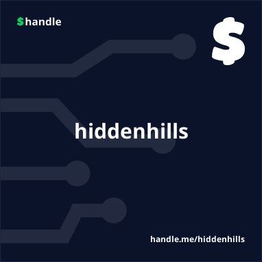 💡 Handle Spotlight 💡

$HiddenHills

Category: 
    Location 📍

Meaning: 

An affluent, gated community in Los Angeles, California, known for privacy and exclusivity. Many high-profile individuals reside here. The average cost of a home often exceeds several million dollars.
