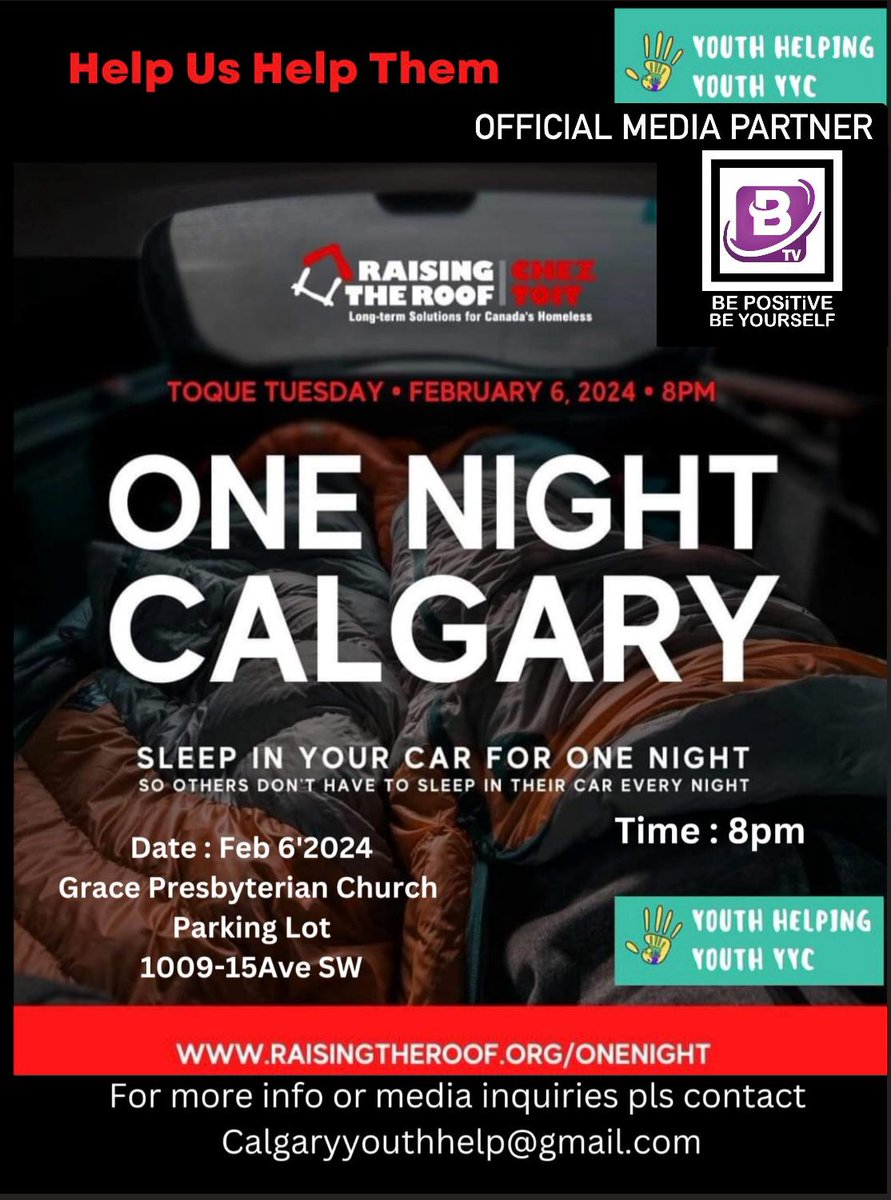 Calgary, your support is needed. 
These youth are raising funds for @RaisingTheRoof. 

You can donate at onenightcalgary.raisely.com/youth-helping-…

@CBCCalgary @CTVCalgary @GlobalCalgary @NatePike @calgaryhomeless @naehomelessness