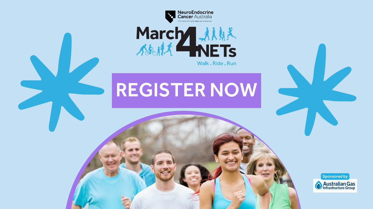 👟 Step into action this March! Join the inaugural March4NETs event. Every dollar aids patient support and advances NET outcomes. 🏃‍♂️ Walk, run, or ride 30km, 50km, or 100km. Stride for a stronger tomorrow! 🤝 Register: ow.ly/q7Bf50Qy8IY #March4NETs