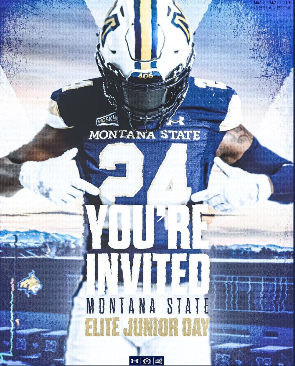 Thank you Montana State for inviting me to Junior Day. It was incredible!! Loved Bozeman’s energy. Your passion and drive for football was contagious! <a href="/CoachBobbyDaly/">Bobby Daly</a> <a href="/CoachUdy/">Justin Udy</a> <a href="/jake_duse/">Jake Dusenbury</a> <a href="/JoshWel94947083/">Josh Wells</a>